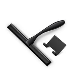 stainless steel shower squeegee with silicone rubber scrape, glass wiper for windows and bathroom