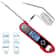 Digital Food Kitchen Thermometer DualProbe Waterproof Meat Cooking Grilling Rotating LCD Screen Wit 2