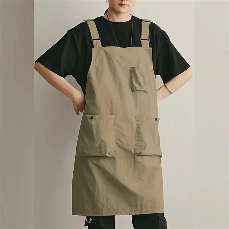 Waterproof Apron for Outdoor Barber, Coffee Shop, Unisex Kitchen Workwear Apron
