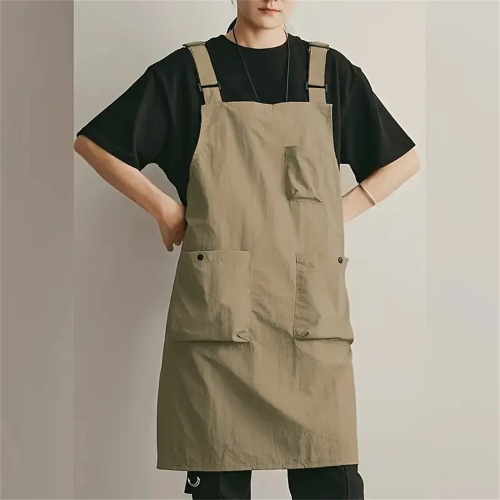 Waterproof Apron for Outdoor Barber, Coffee Shop, Unisex Kitchen Workwear Apron