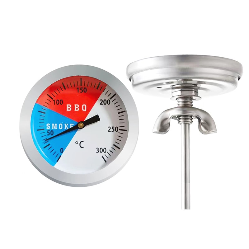 Stainless Steel Barbecue Thermometer For Oven Celsius Grill Pizza Smoker Temperature Gauge 1