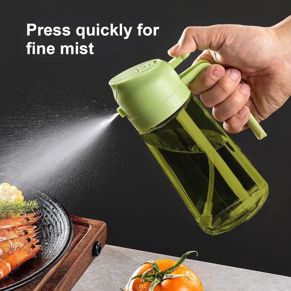 Olive Oil Dispenser Dark Glass Oil Sprayer Black Lightproof Cooking Sprayer For Salads BBQ Barbecue 2