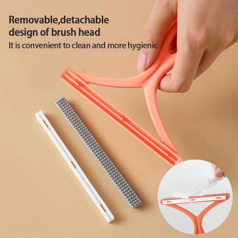 Pet Hair Remover, Lint Remover Shaver, Portable Silicone Double-Sided Carpet Scraper Tool