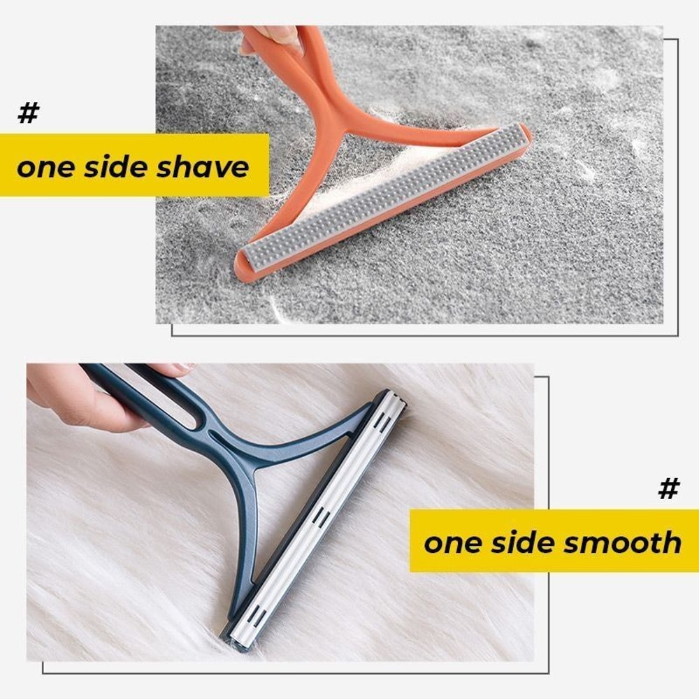 Pet Hair Remover, Lint Remover Shaver, Portable Silicone Double-Sided Carpet Scraper Tool