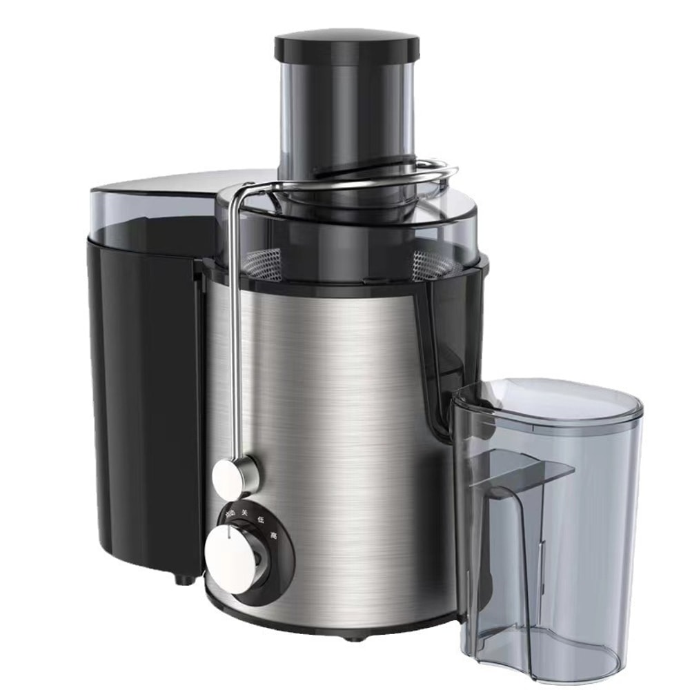 Stainless Steel Fruit Juicer, Centrifugal Motor, Big Mouth for Fruits Vegetables
