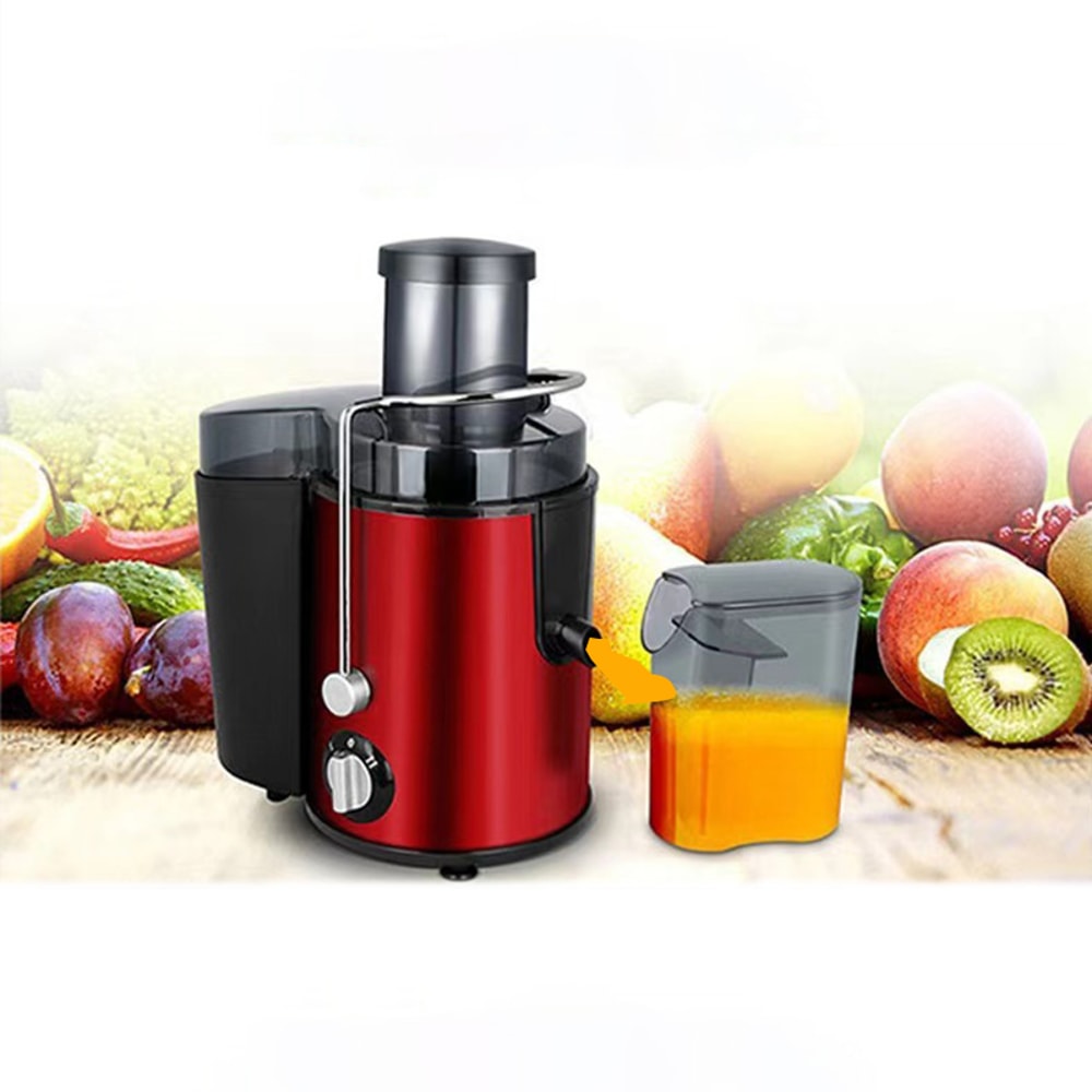 Stainless Steel Fruit Juicer, Centrifugal Motor, Big Mouth for Fruits Vegetables