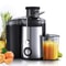 Stainless Steel Fruit Juicer, Centrifugal Motor, Big Mouth for Fruits Vegetables