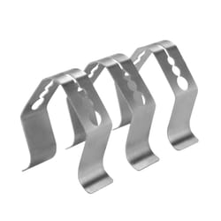 stainless steel temperature probe clip for bbq grill oven, thermometer holder clips for fixing bbq holes