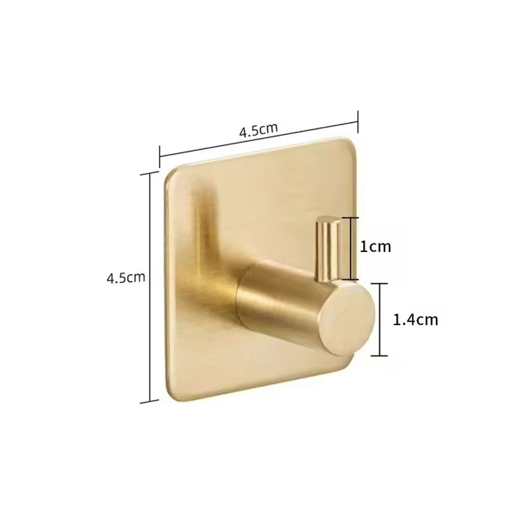 Stainless Steel Antirust Wall Hooks Durable Towel Clothes Rack For Home Kitchen Bathroom Self Adhes 8