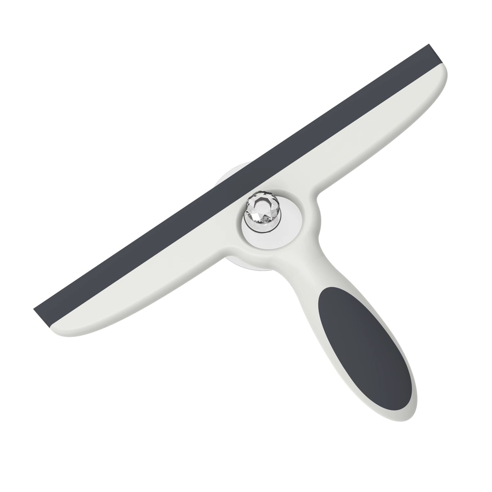 Silicone Glass Squeegee, Window Wiper with Stick Hook, Mirror Cleaner for Bathroom and Glass Cleaning