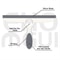 Silicone Glass Squeegee, Window Wiper with Stick Hook, Mirror Cleaner for Bathroom and Glass Cleaning