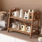 Bamboo Mug Holder Countertop, Wicker-Look Coffee Station Organizer for Tea Coffee Bar Accessories
