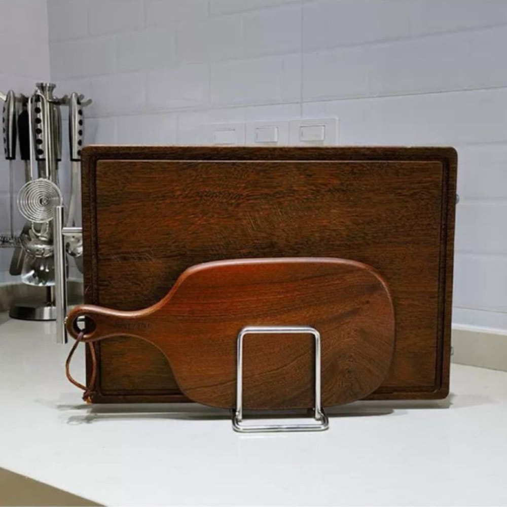 Stainless Steel Cutting Board Holder, Kitchen Storage Rack Organizer for Chopping Board