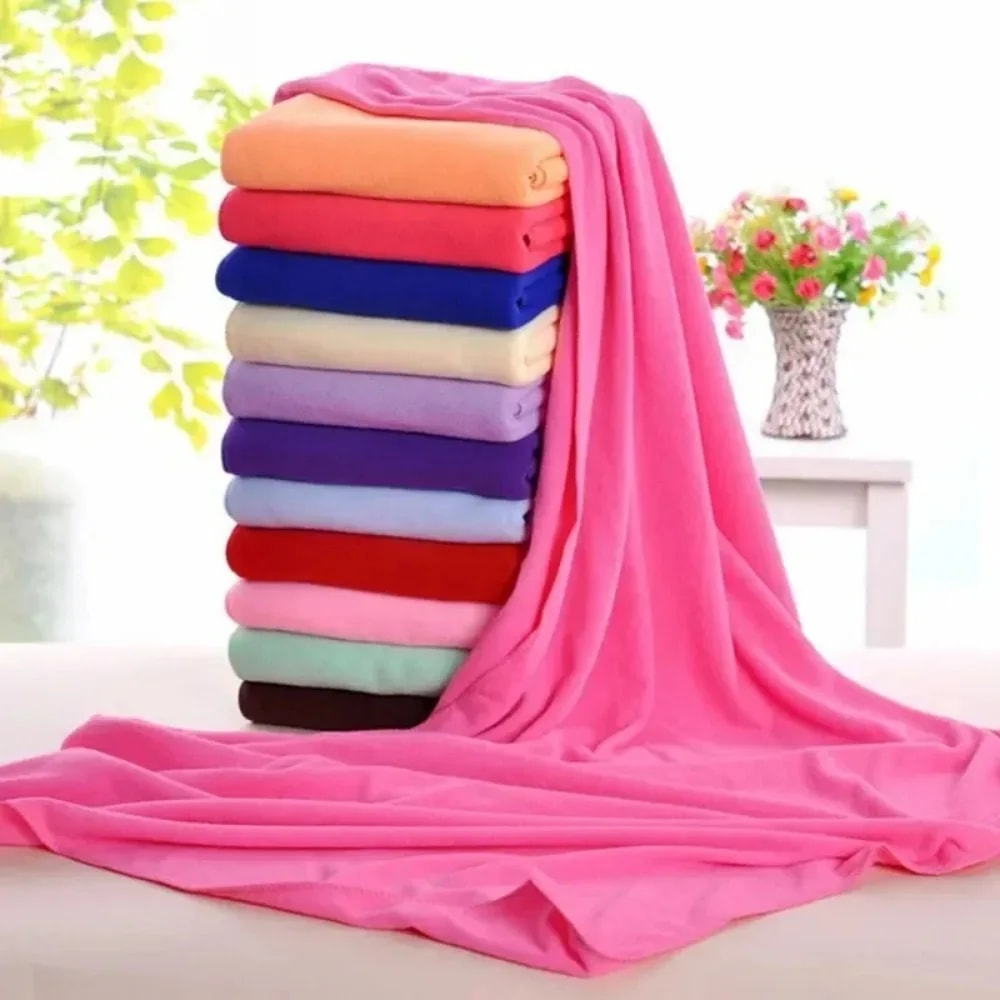 Large Microfibre Bath Towel, Comfortable Beach Towel, Fast Drying, Water Absorbent, Breathable Towel
