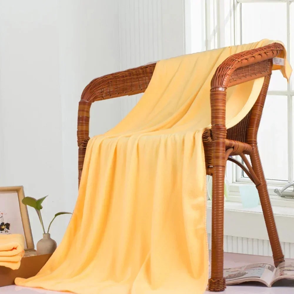 Large Microfibre Bath Towel, Comfortable Beach Towel, Fast Drying, Water Absorbent, Breathable Towel