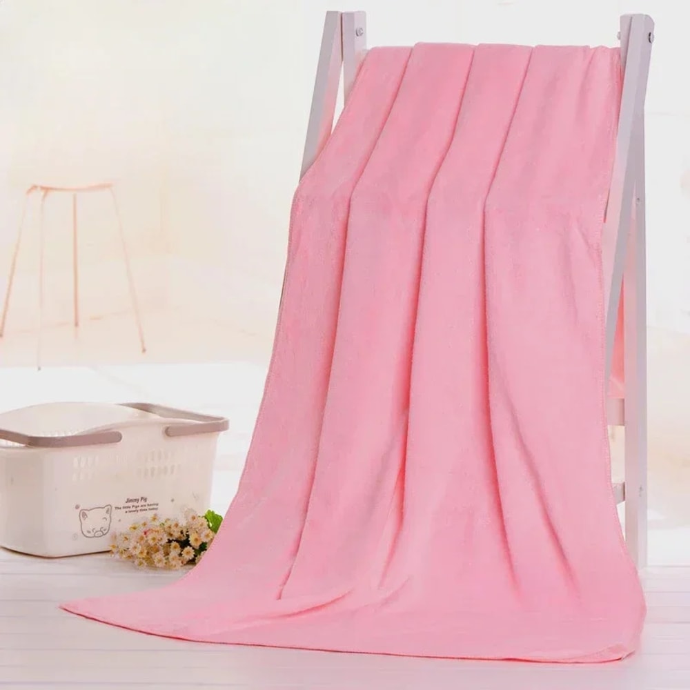 Large Microfibre Bath Towel, Comfortable Beach Towel, Fast Drying, Water Absorbent, Breathable Towel