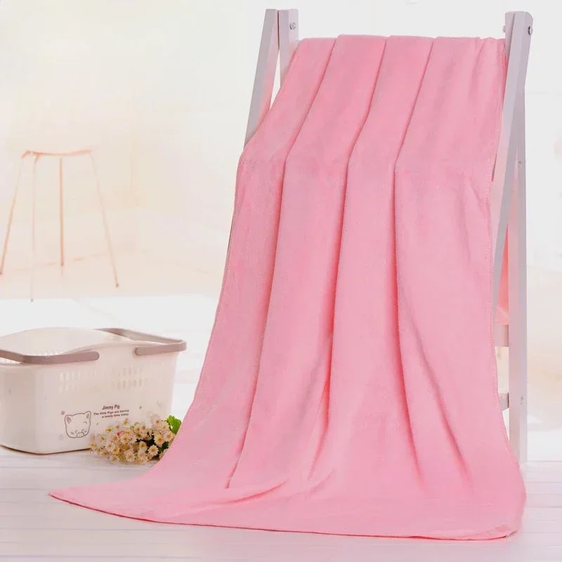 Large Microfibre Bath Towel, Comfortable Beach Towel, Fast Drying, Water Absorbent, Breathable Towel