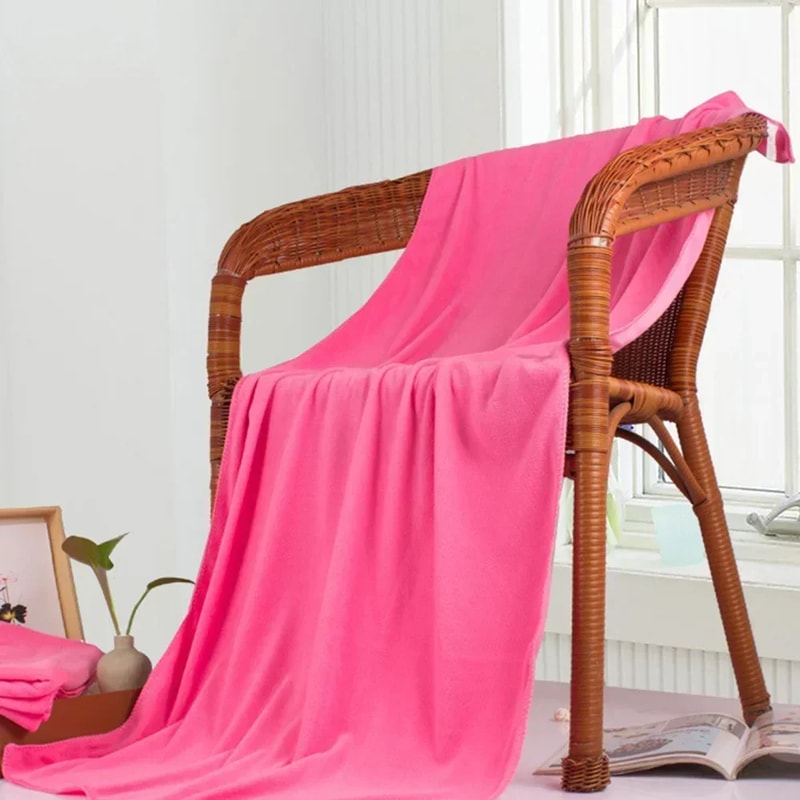 Large Microfibre Bath Towel, Comfortable Beach Towel, Fast Drying, Water Absorbent, Breathable Towel