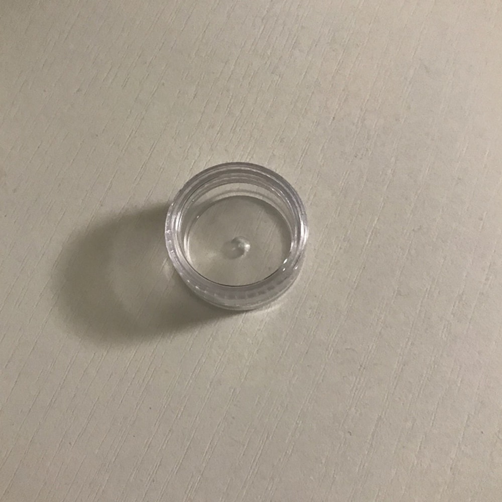 Mini Cosmetic Bottles, Sample Clear Cream Jar, Transparent Pot for Nail Arts, Small Clear Can Tin for Balm