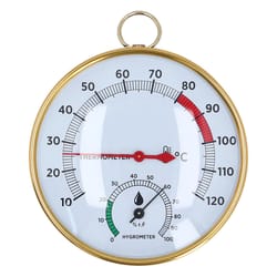 multipurpose sauna thermometer hygrometer with clear scale, simultaneous display for home sauna