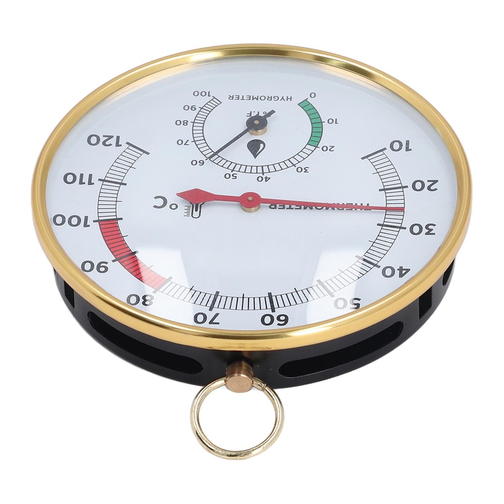 Multipurpose Sauna Thermometer Hygrometer with Clear Scale, Simultaneous Display for Home Sauna