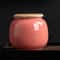 Mini Bamboo Lid Ceramic Tea Candy Box Vintage Sealed Storage Jar Home Decoration Gift 5