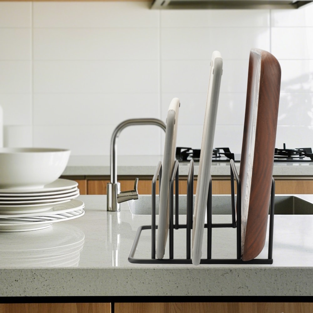 Kitchen Cutting Board Organizer Rack, Metal Rack for Trays, Bakeware