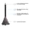 Feathers Duster Plastic Handle Duster Antistatic Dust Removal Ostrich Duster FeatherFur Brush 2