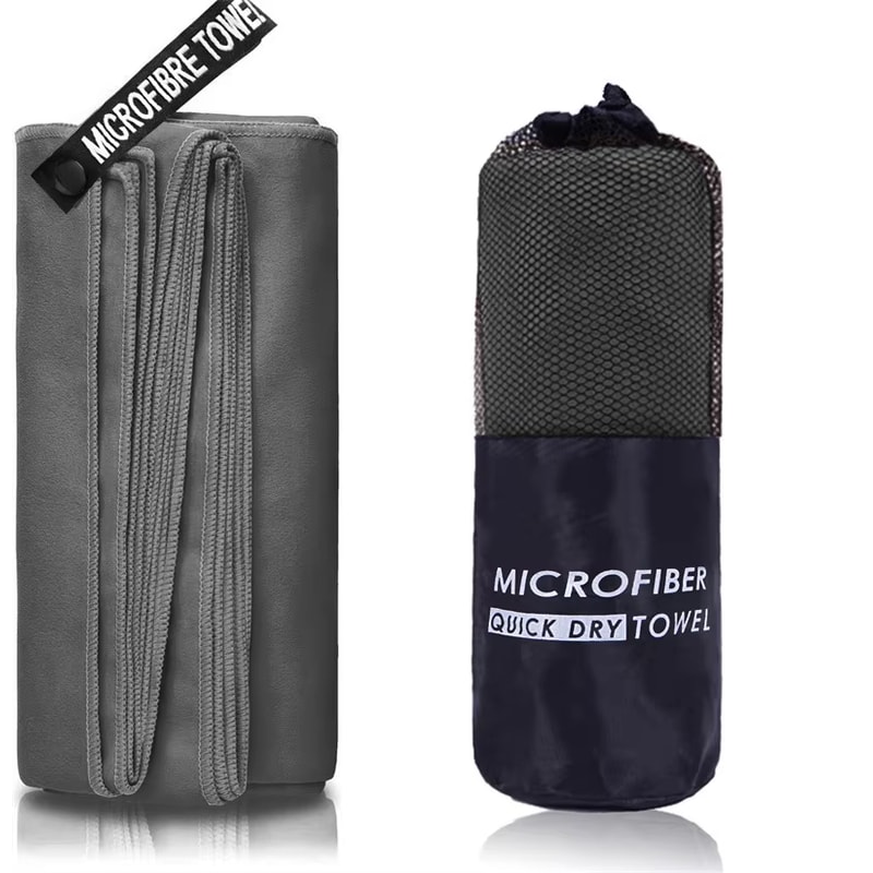 Absorbent Microfiber Bath Towel, Quick-Drying, Strong Absorbent Microfiber