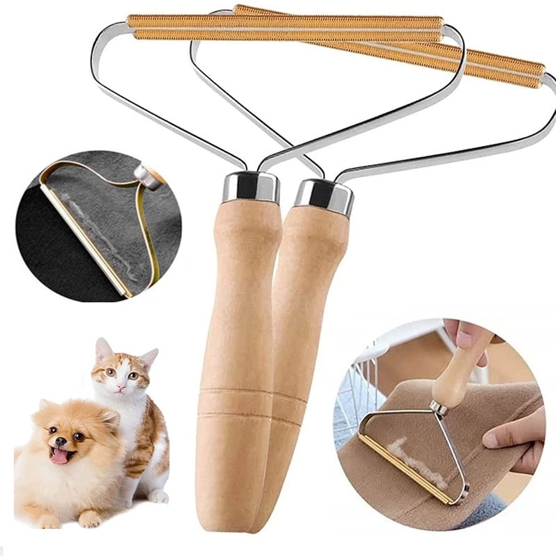 Portable Manual Hair Removal Agent, Carpet Wool Coat Clothes Shaver, Depilatory Ball Knitting Plush Double-Sided Razor