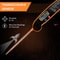 Foldable Food Thermometer, Instant Read Meat Temperature Probe, Digital Kitchen Thermometer for Cooking BBQ Milk Fry
