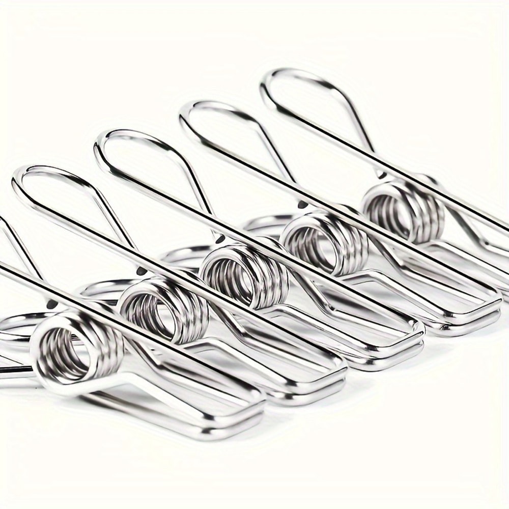 Stainless Steel Clothes Pins Durable Clothes Pegs MultiPurpose Utility Clips For Laundry Home Kitch 2