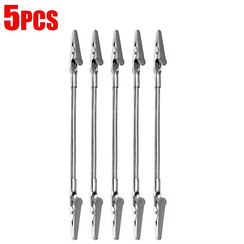 Kitchen Accessories Stainless Steel Clip Clamp Wire Rope Photo Holder Desk Decor Display For Office 6