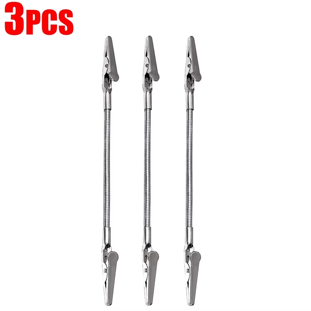 Kitchen Accessories Stainless Steel Clip Clamp Wire Rope Photo Holder Desk Decor Display For Office 5