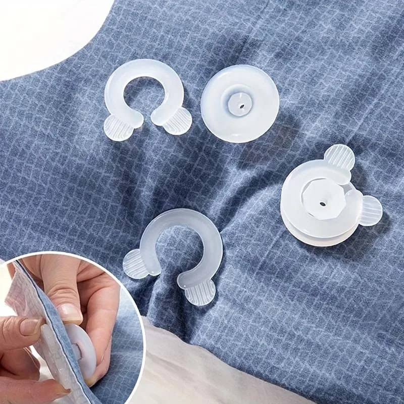 Bed Sheet Duvet Cover Fastener Clips AntiSlip Blanket Buckles Quilt Holder Fixators 0