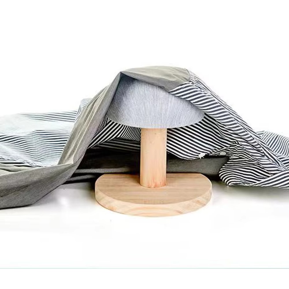 Wooden Ironing Board Mini Pad Padded Sleeve Pillow Board Curved Home Aid For Small Table Top 2