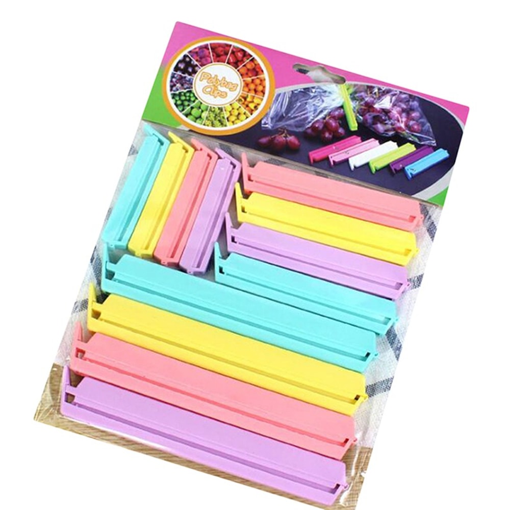 Portable Kitchen Storage Food Snack Seal Sealing Bag Clips Plastic Tool, Sealer Clamp for Kitchen Accessories
