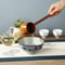 Natural Wooden Bath Spoon with Long Handle, Water Ladle for Home Use