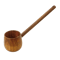 Natural Wooden Bath Spoon with Long Handle, Water Ladle for Home Use