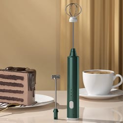 usb rechargeable handheld egg beater, electric milk frother mixer, coffee drink frothing wand foamer