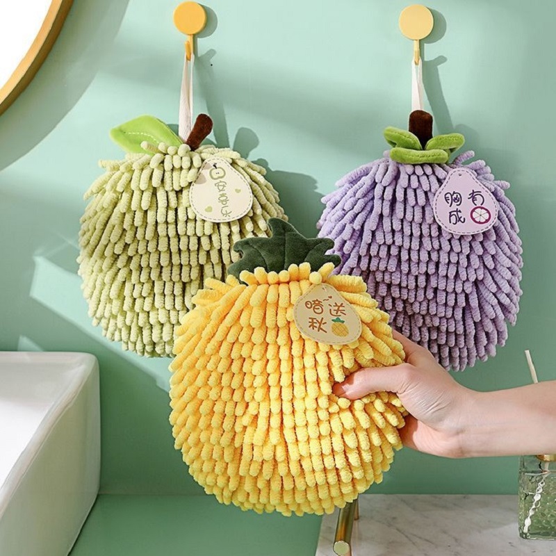 Microfiber Hand Towels with Hanging Loops, Quick Dry, Soft Absorbent for Kitchen or Bathroom