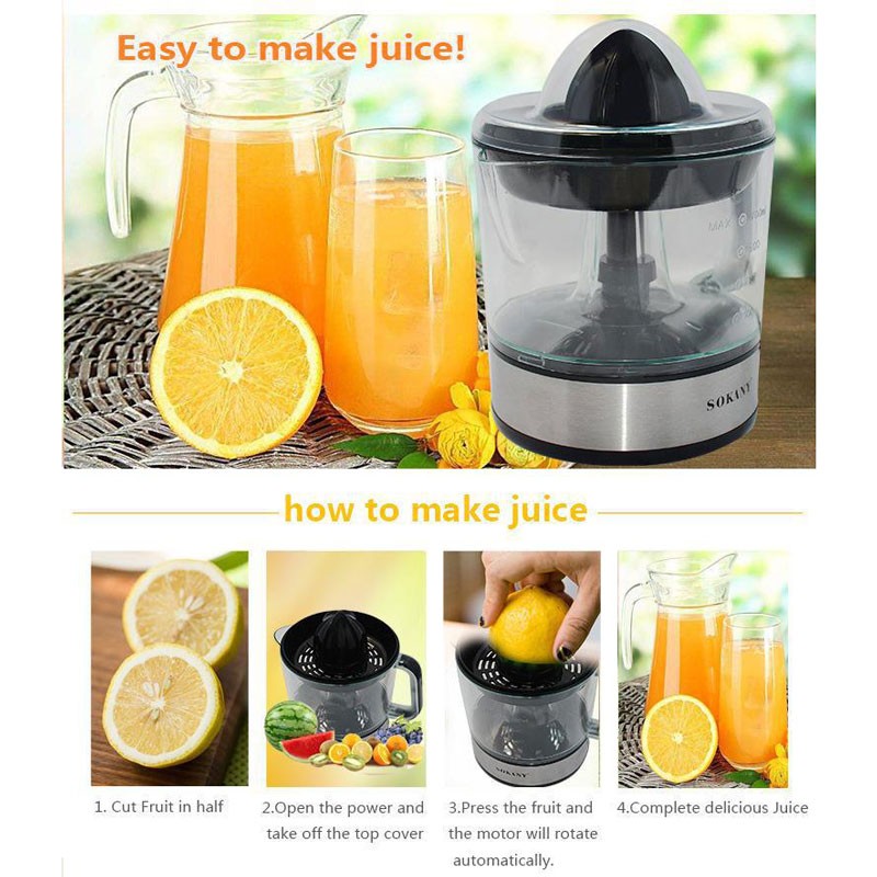 Electric Citrus Juicer, Orange Juice Squeezing Machine, Home Kitchen Lemon Squeeze