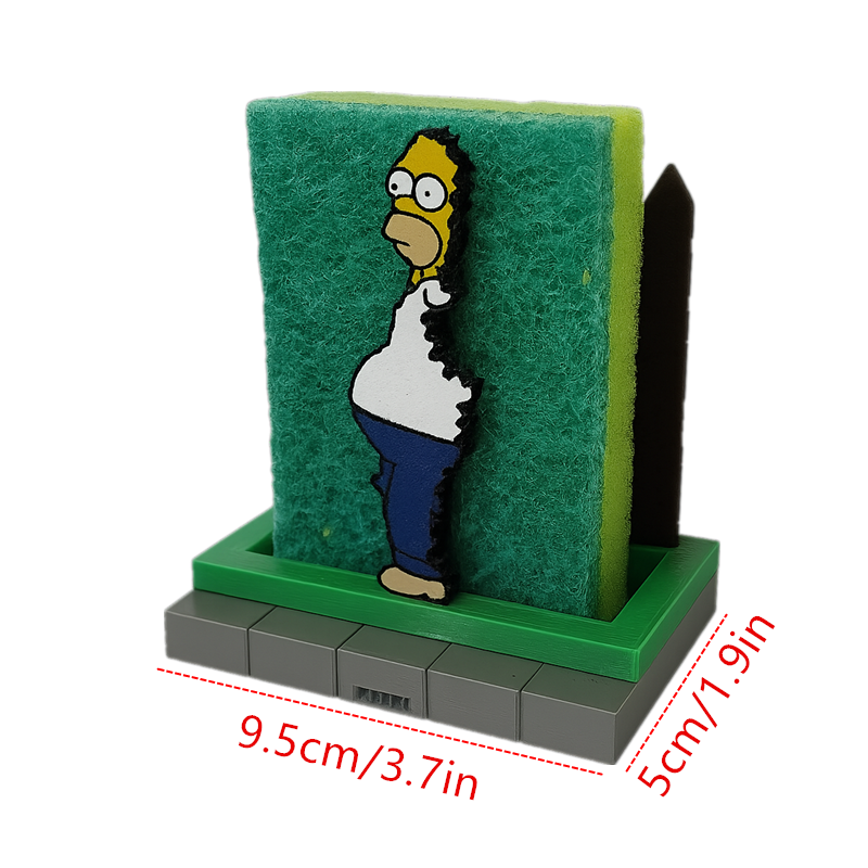 Homer Simpson Sponge Holder, Funny Kitchen Storage Accessories