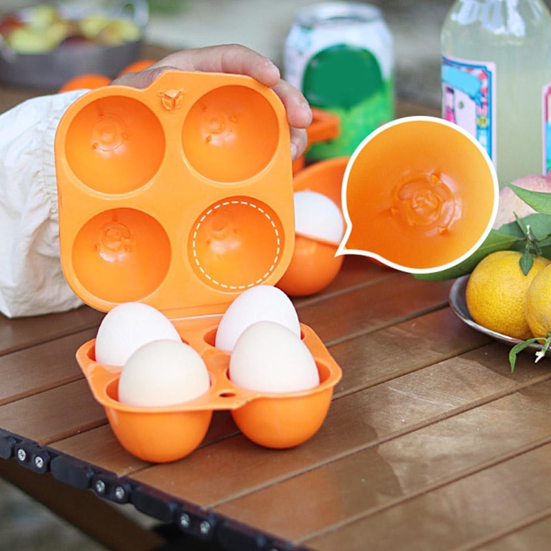Outdoor Egg Storage Box Portable Egg Case With Handle for Picnic, Camping, Kitchen Organization