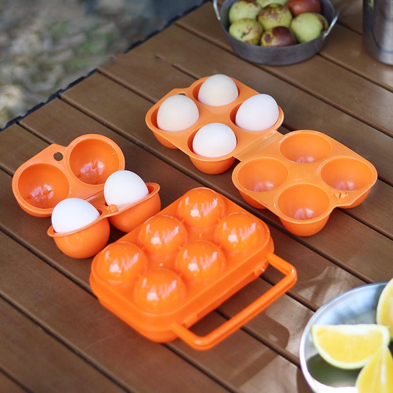 Outdoor Egg Storage Box Portable Egg Case With Handle for Picnic, Camping, Kitchen Organization