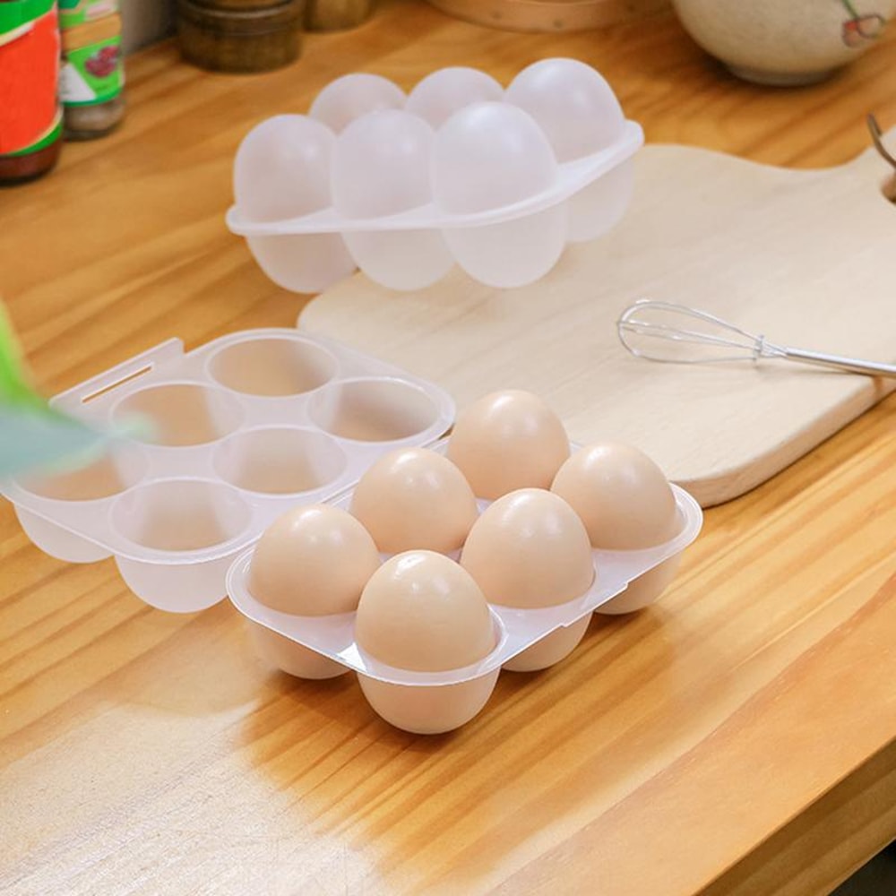 Eggs Holder Eggs Storage Container With Fixed Handle Plastic Eggs Storage Box For Outdoor Camping E 0