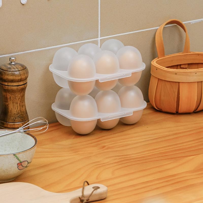 Eggs Holder Eggs Storage Container With Fixed Handle Plastic Eggs Storage Box For Outdoor Camping E 2