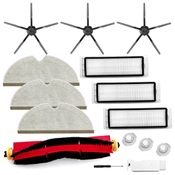 hepa filter, side brush mop cloth for roborock puremain, high-quality accessories