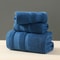Solid Color Cotton Towel Gift Set, Comfortable Absorbent Bath Towels