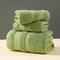 Solid Color Cotton Towel Gift Set, Comfortable Absorbent Bath Towels